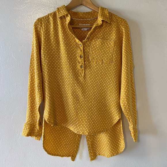 Anthropologie Tops - ANTHROPOLOGIE Mustard Blouse